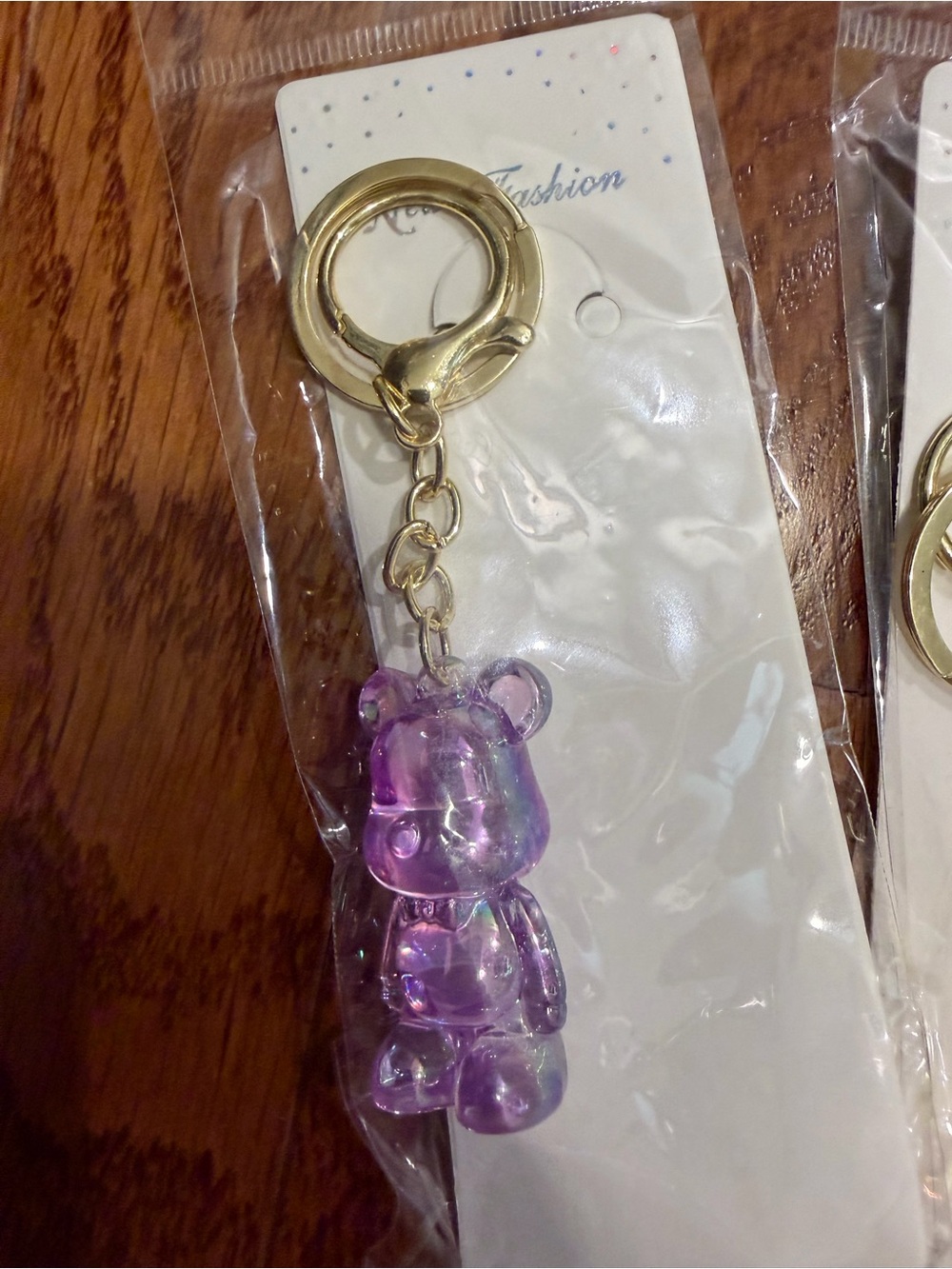 Iridescent Gummy Bear Keychain / Bag Charm Choose your color - Picture 3 of 5
